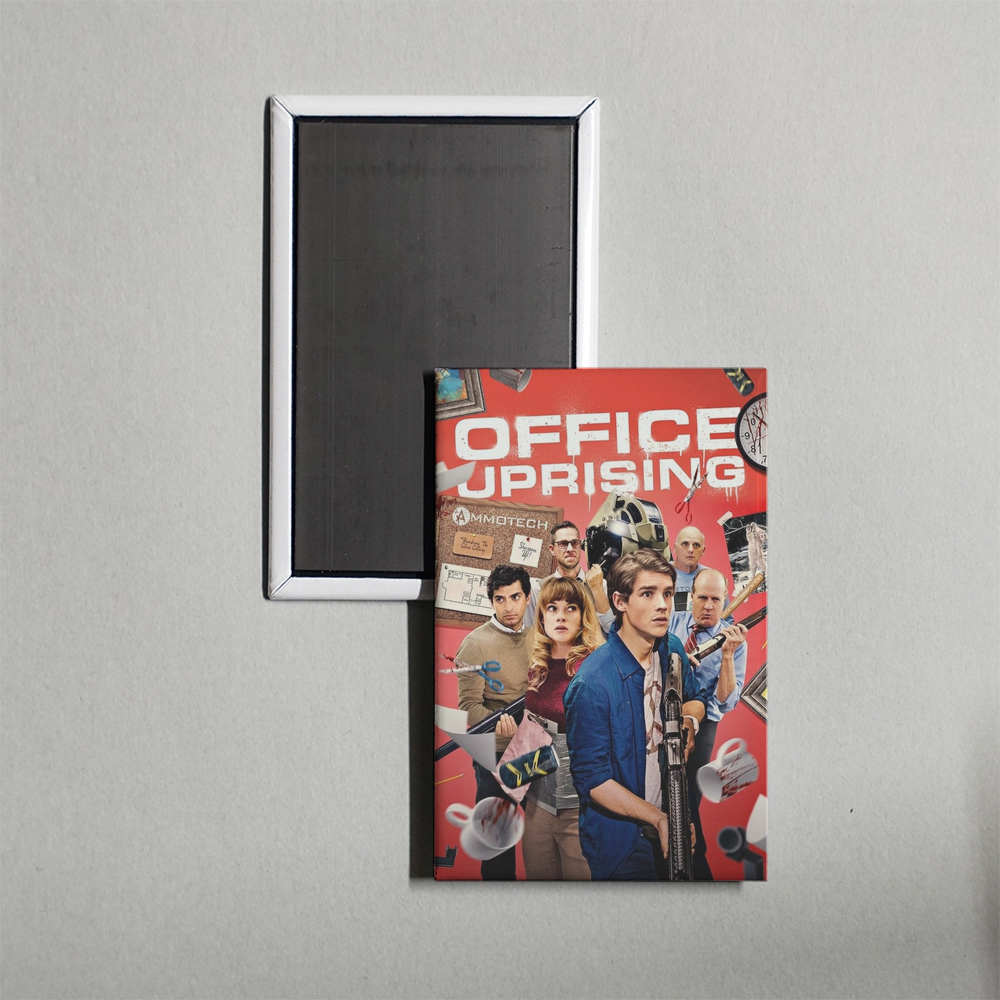 Office Uprising Mini Movie Fridge Magnet