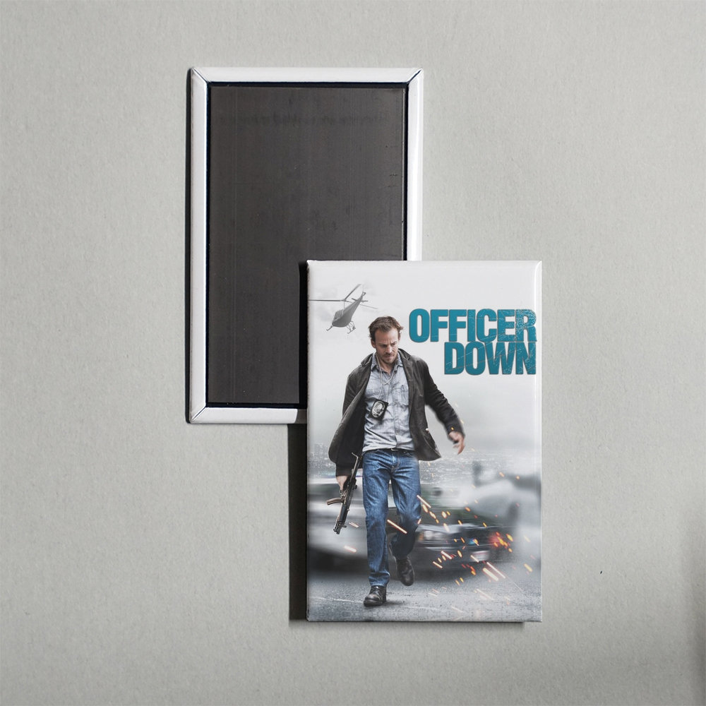 Officer Down Mini Movie Fridge Magnet