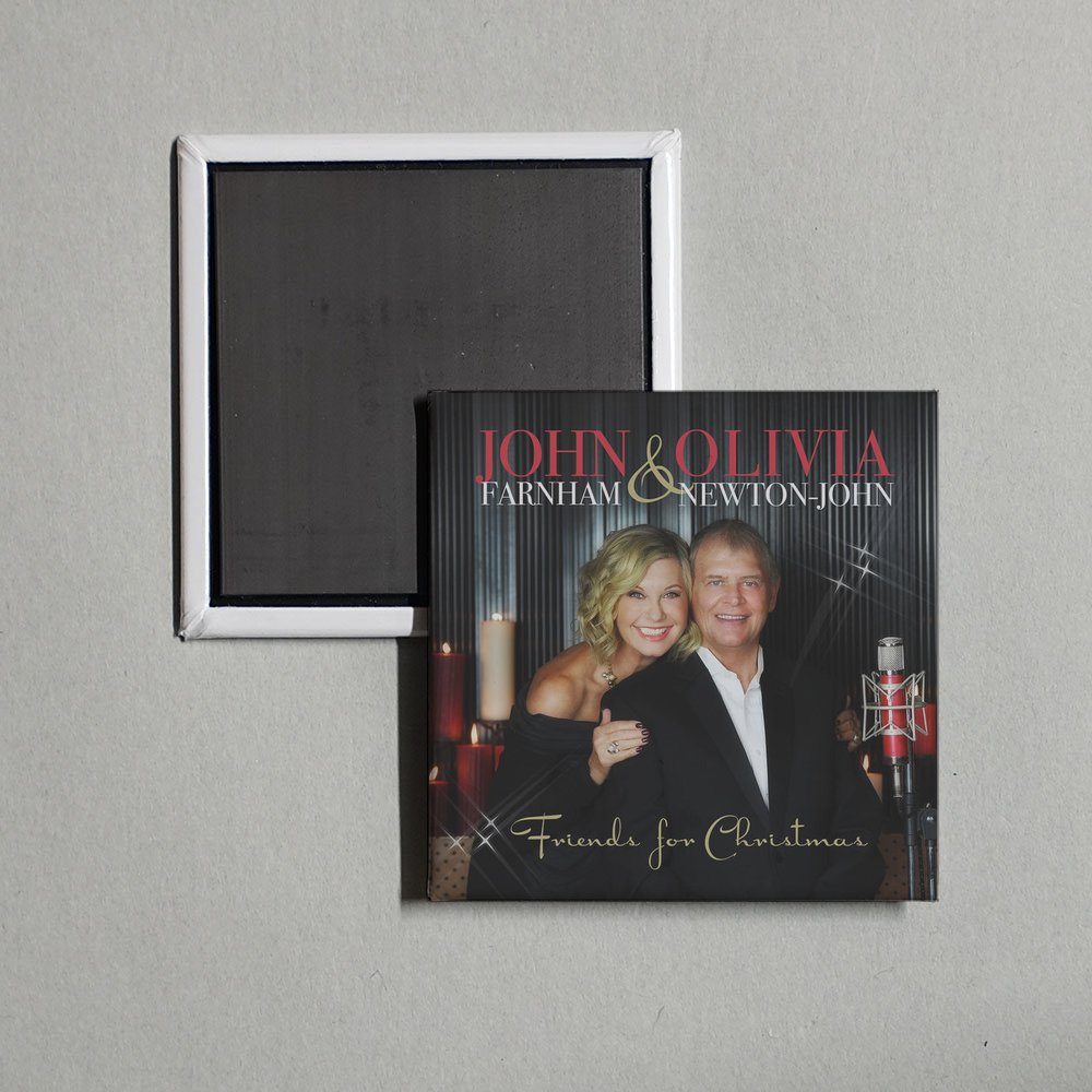 Olivia Newton-John - Friends for Christmas Farnham Album Cover Fridge Magnet