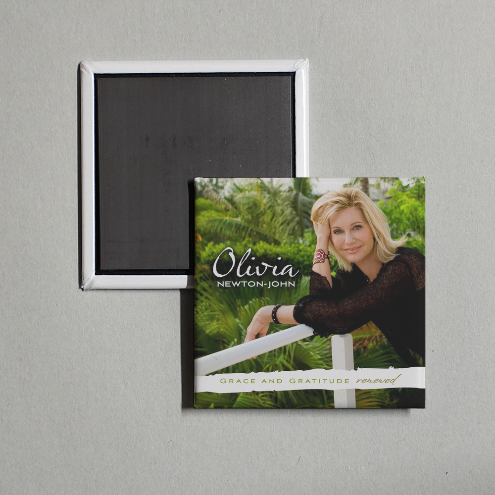 Olivia Newton-John - Grace and Gratitude Album Cover Fridge Magnet