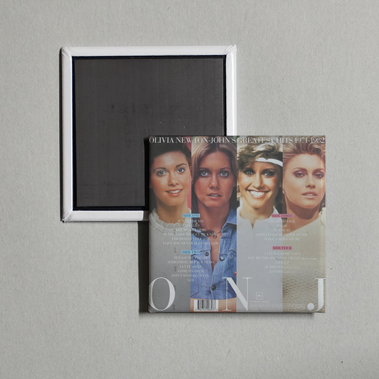 Olivia Newton-John - Greatest Hits 1971-1982 back Album Cover Fridge Magnet