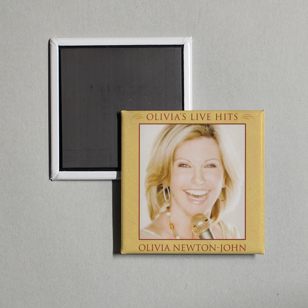 Olivia Newton-John - Olivia's Live Hits Album Cover Fridge Magnet
