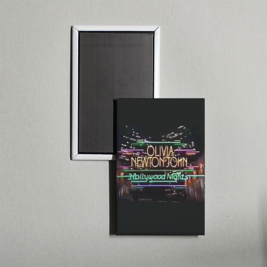 Olivia Newton-John Hollywood Nights Mini Movie Fridge Magnet