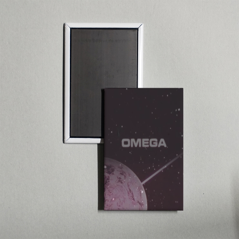 Omega Mini Movie Fridge Magnet