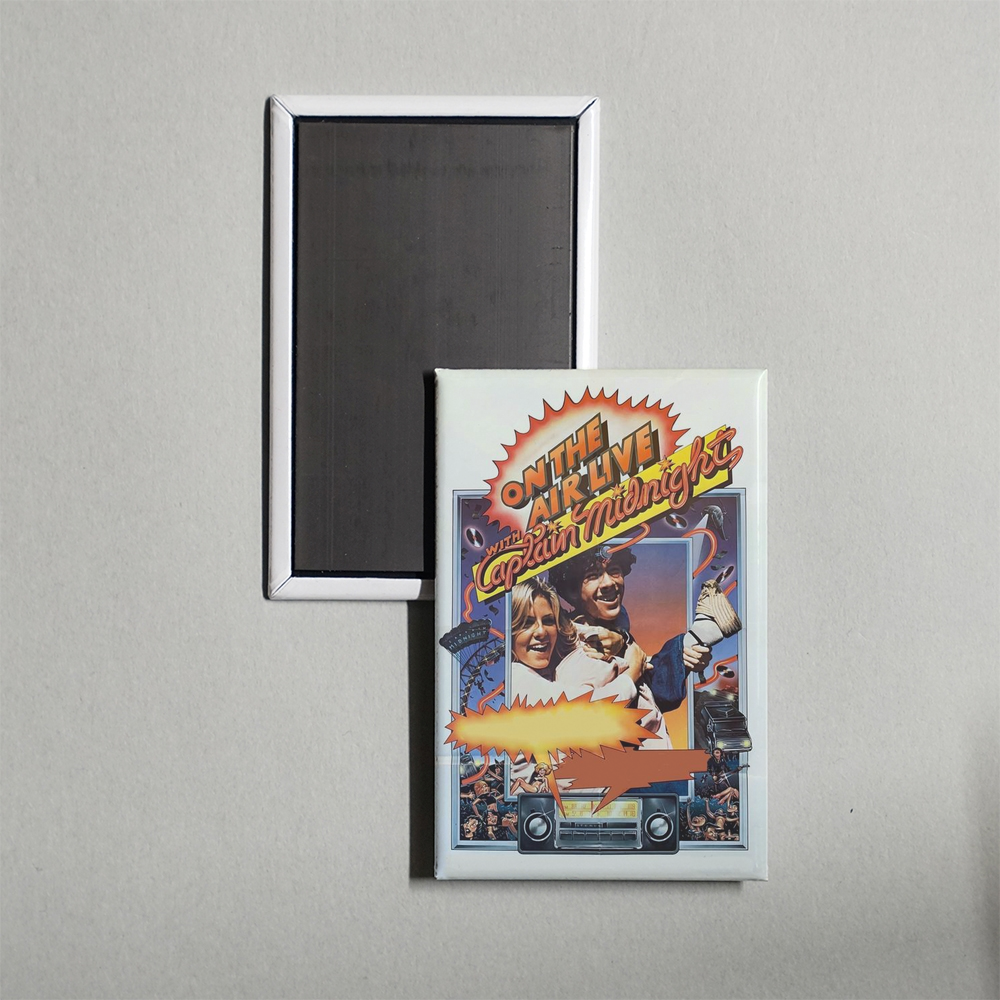 On the Air Live with Captain Midnight Mini Movie Fridge Magnet