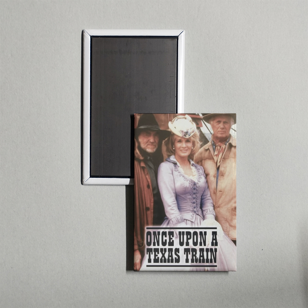 Once Upon a Texas Train Mini Movie Fridge Magnet