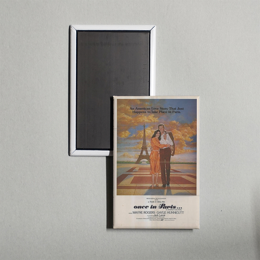 Once in Paris... Mini Movie Fridge Magnet