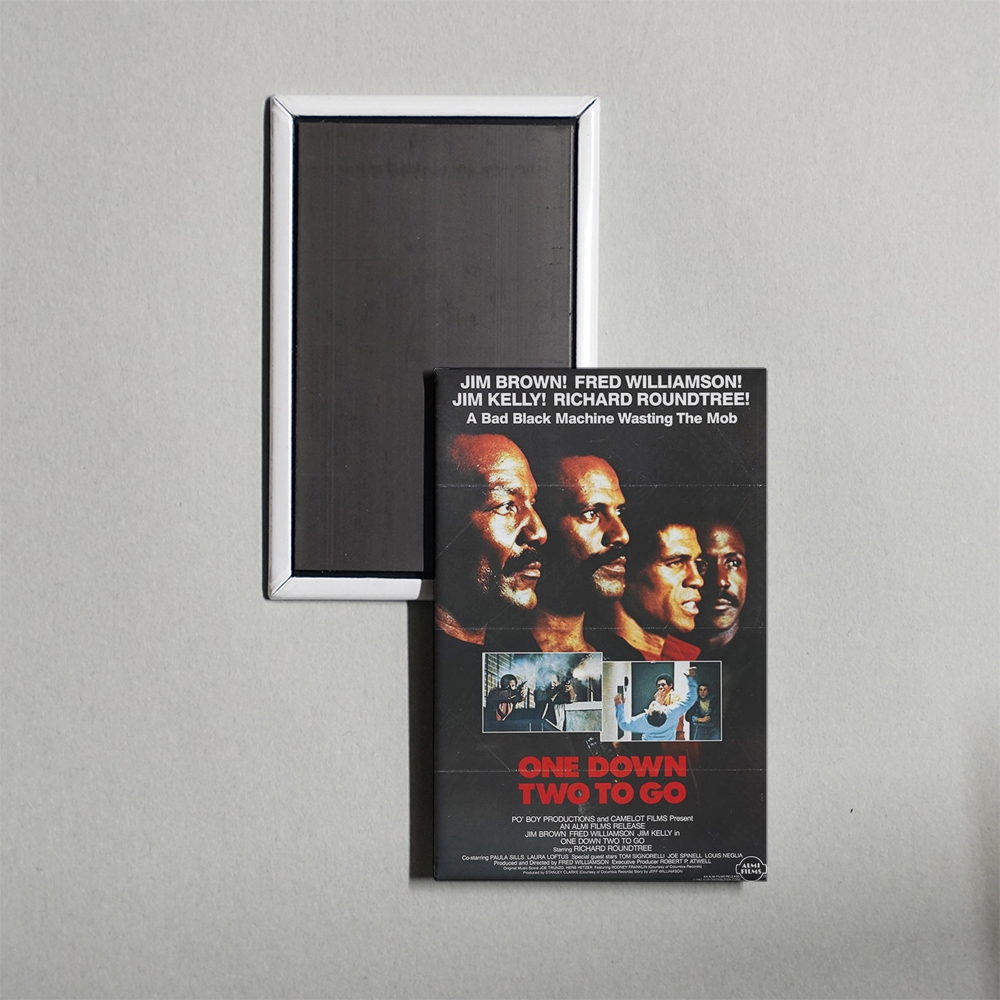 One Down, Two to Go Mini Movie Fridge Magnet