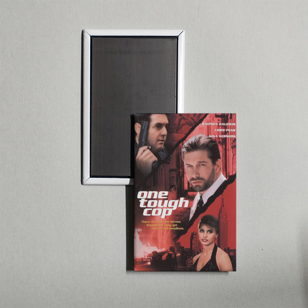 One Tough Cop Mini Movie Fridge Magnet
