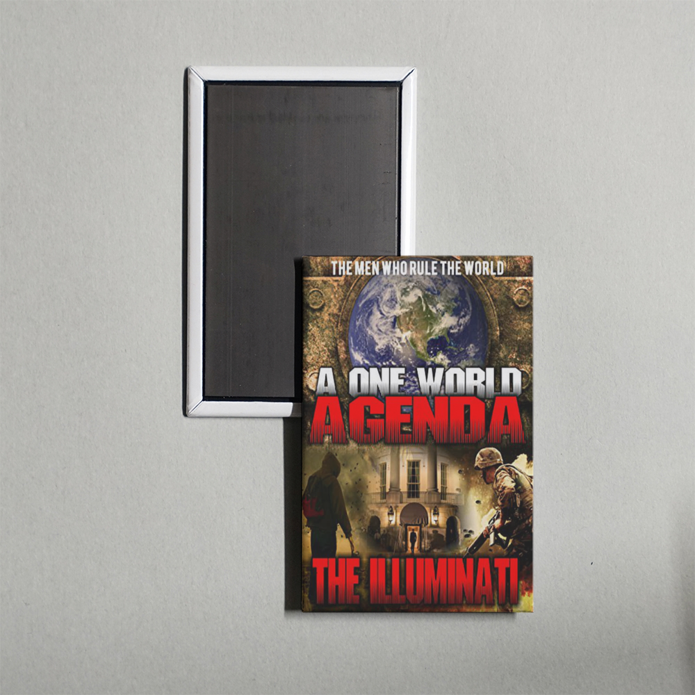 One World Agenda The Illuminati Mini Movie Fridge Magnet