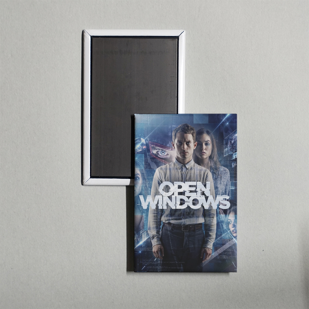 Open Windows Mini Movie Fridge Magnet