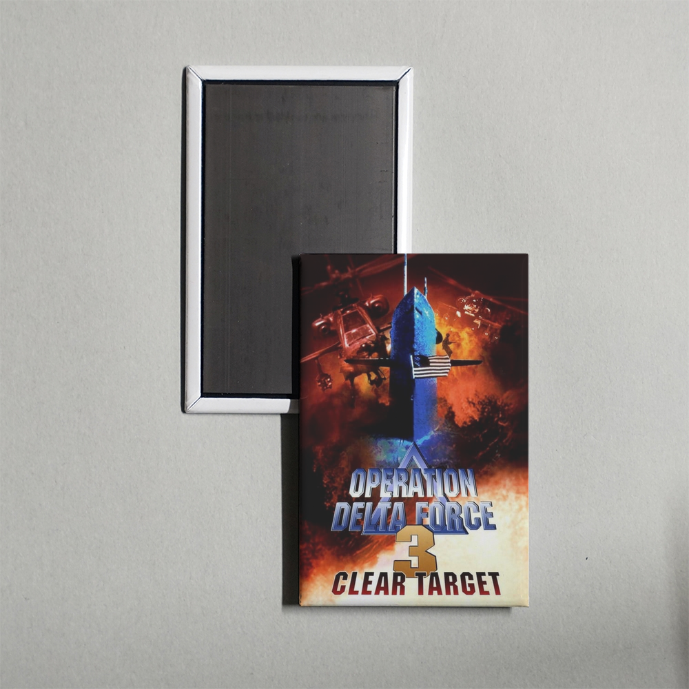 Operation Delta Force 3 Clear Target Mini Movie Fridge Magnet