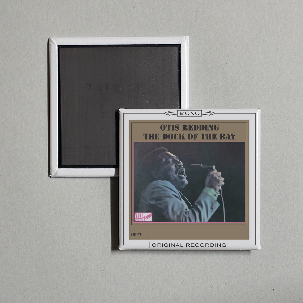 Otis Redding - The Dock of the Bay (Mono) Album Cover Fridge Magnet