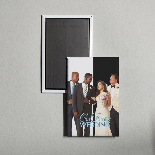 Our Family Wedding Mini Movie Fridge Magnet