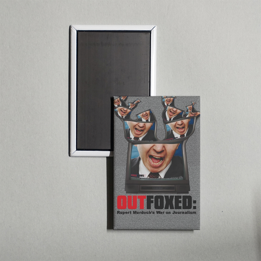 Outfoxed Rupert Murdoch's War on Journalism Mini Movie Fridge Magnet