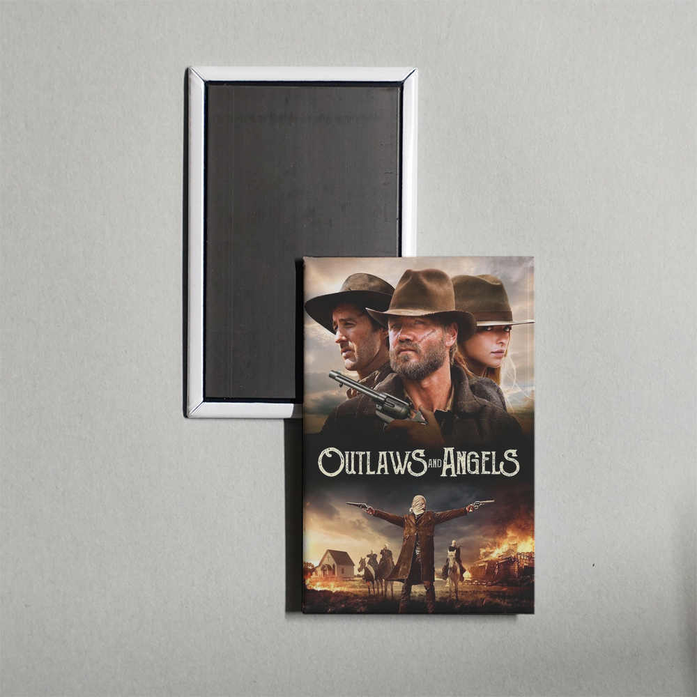 Outlaws and Angels Mini Movie Fridge Magnet