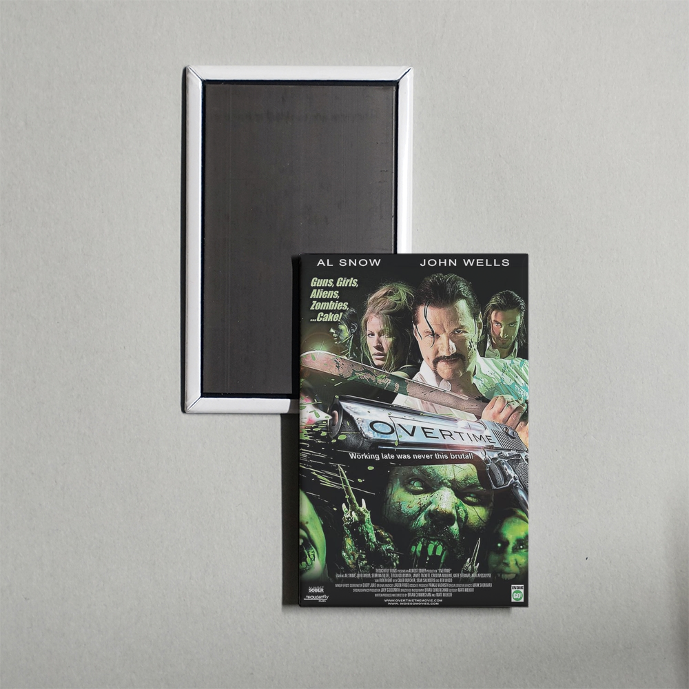 Overtime Mini Movie Fridge Magnet