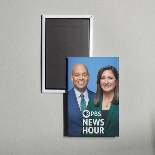 PBS News Hour TV Show Fridge Magnet