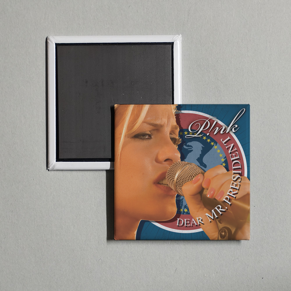 P!nk - Dear Mr. President Album Cover Fridge Magnet