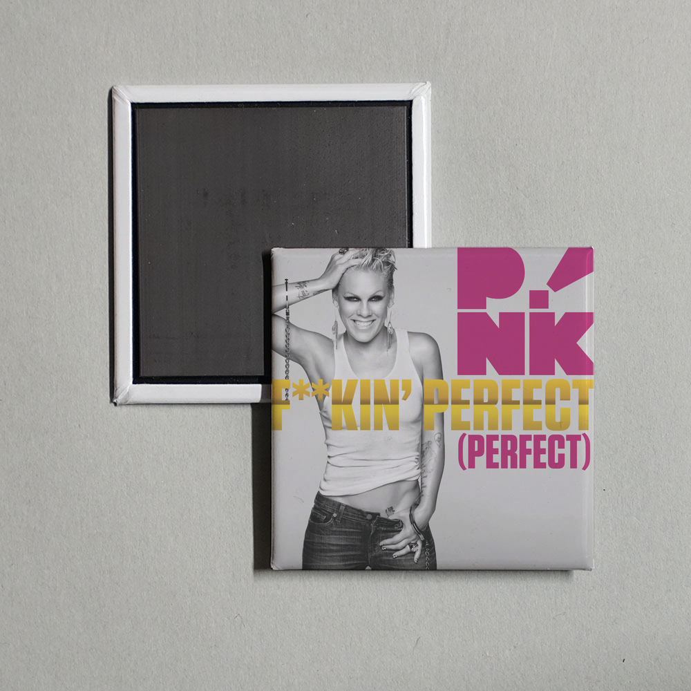 P!nk - Fkin' Perfect (Radio Edit) Album Cover Fridge Magnet