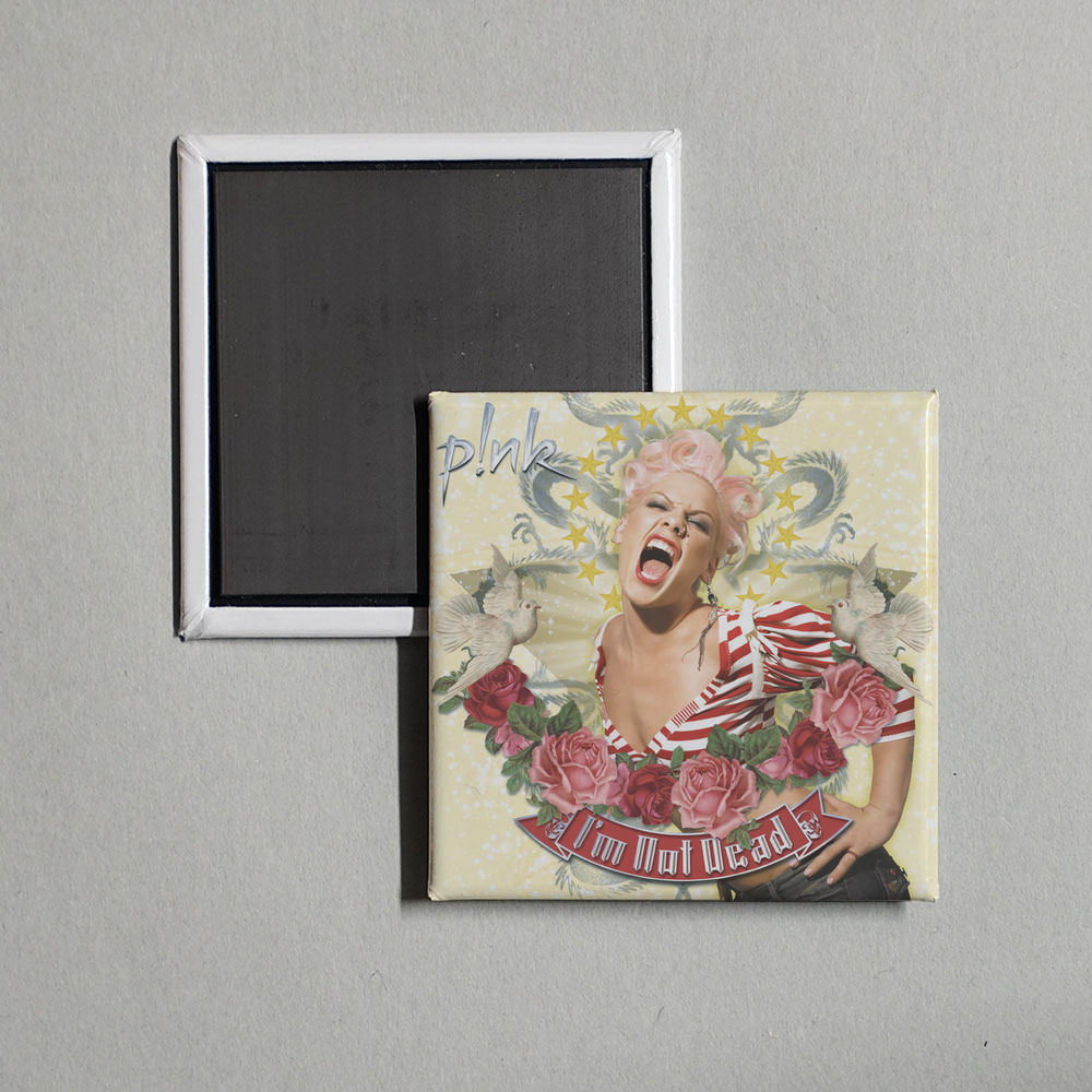 P!nk - I'm Not Dead Album Cover Fridge Magnet