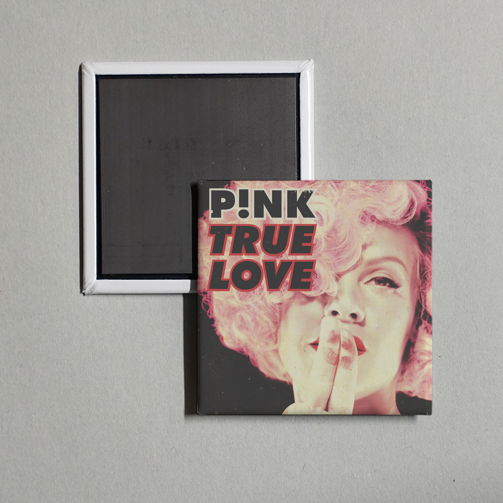 P!nk - True Love (feat. Lily Allen) Album Cover Fridge Magnet