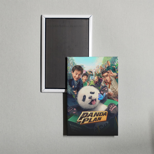 Panda Plan Mini Movie Fridge Magnet