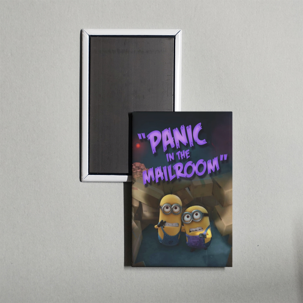 Panic in the Mailroom Mini Movie Fridge Magnet