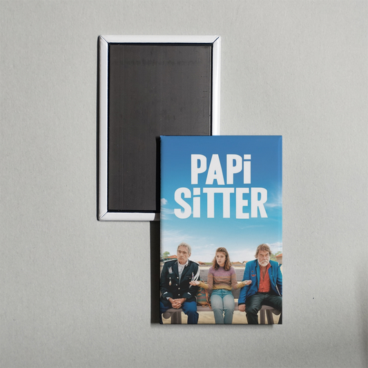 Papi Sitter Mini Movie Fridge Magnet
