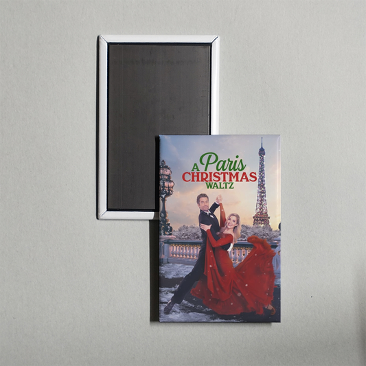 Paris Christmas Waltz Mini Movie Fridge Magnet