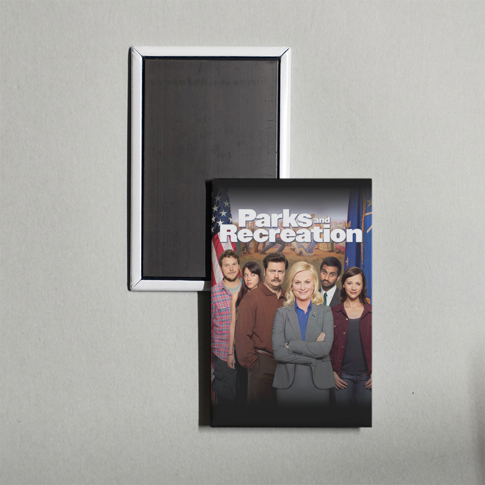 Parks and Recreation B TV Show Mini Fridge Magnet