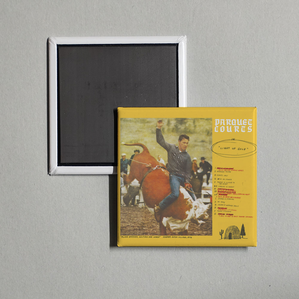 Parquet Courts - Light Up Gold Album Cover Fridge Magnet