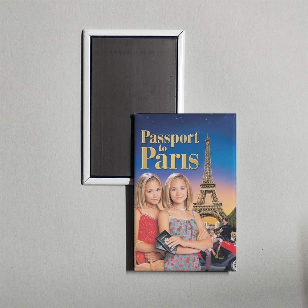 Passport to Paris Mini Movie Fridge Magnet