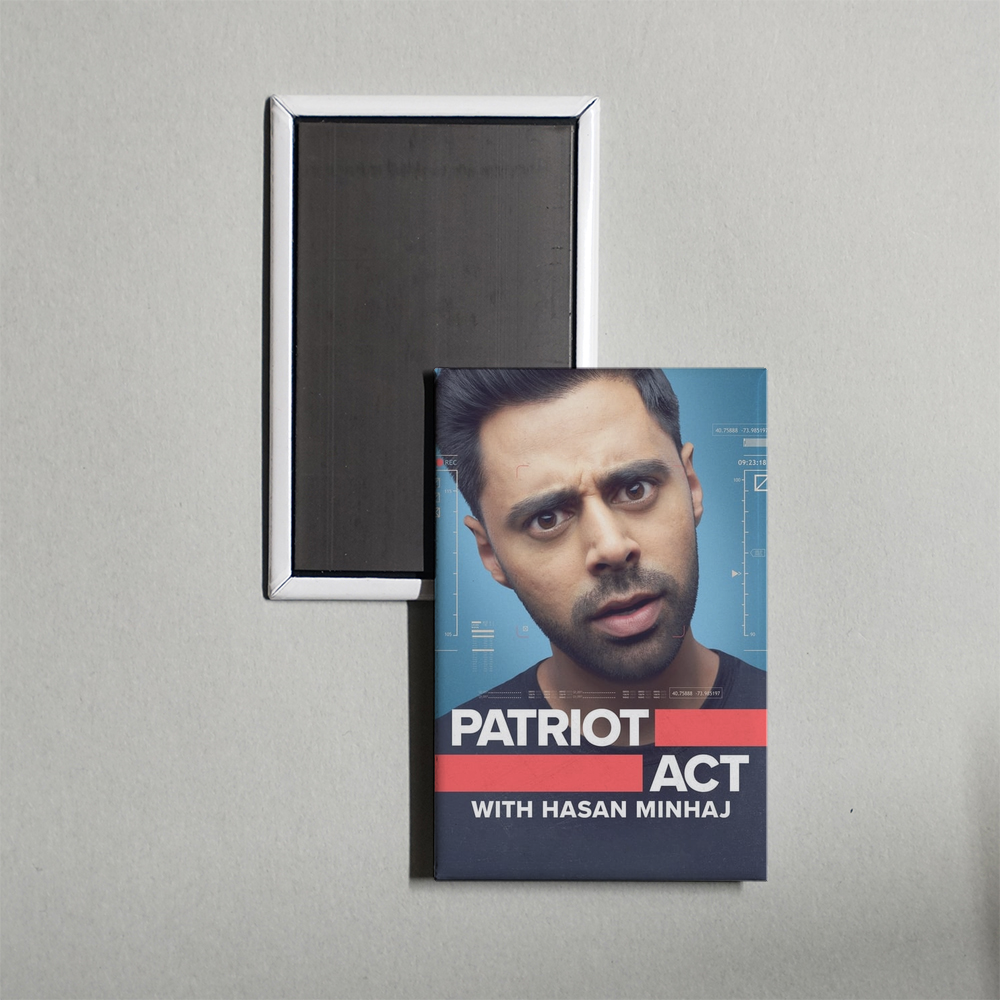 Patriot Act with Hasan Minhaj TV Show Fridge Magnet