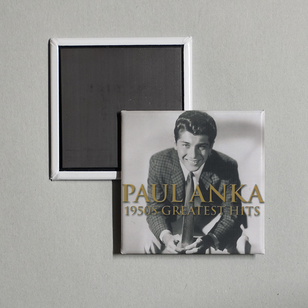 Paul Anka - 1950's Greatest Hits Album Cover Fridge Magnet