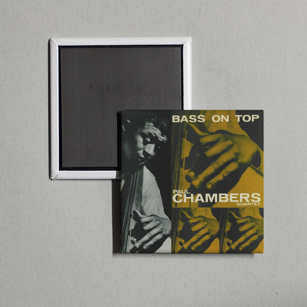 Paul Chambers Quartet - Bass on Top Album Cover Fridge Magnet
