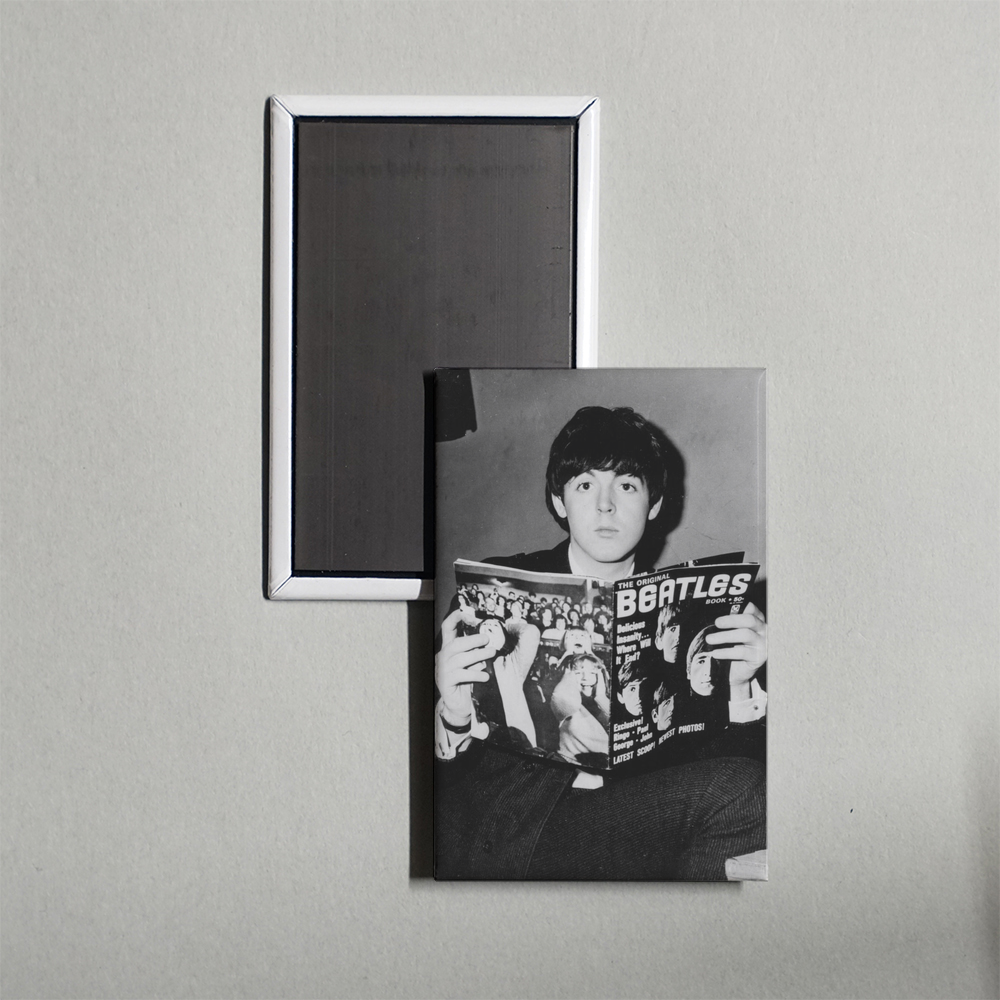 Paul McCartney Black & White Fridge Magnet