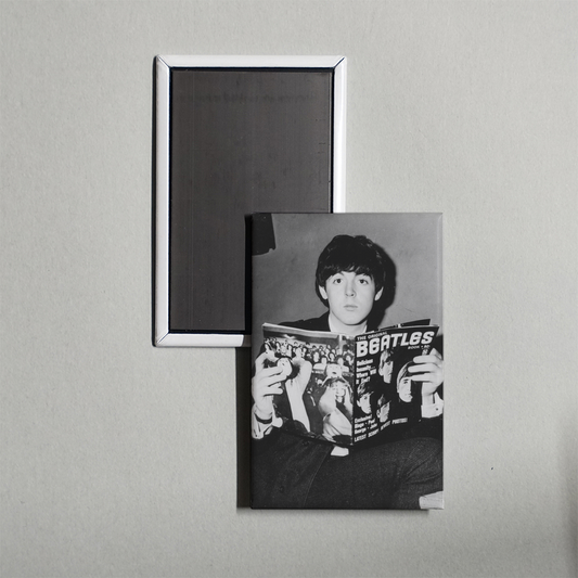 Paul McCartney Black & White Fridge Magnet