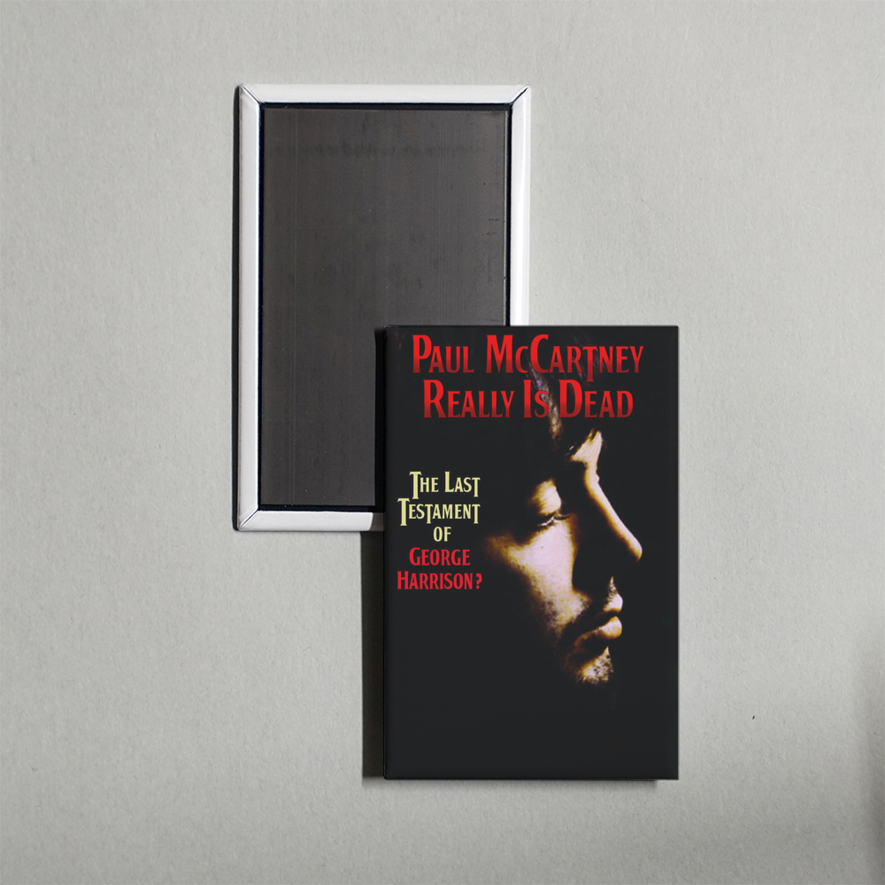 Paul McCartney Really Is Dead The Last Testament of George Harrison Mini Movie Fridge Magnet