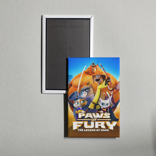 Paws of Fury The Legend of Hank Mini Movie Fridge Magnet