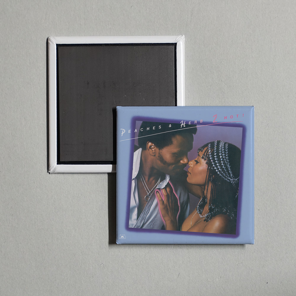 Peaches & Herb - 2 Hot! Album Cover Fridge Magnet