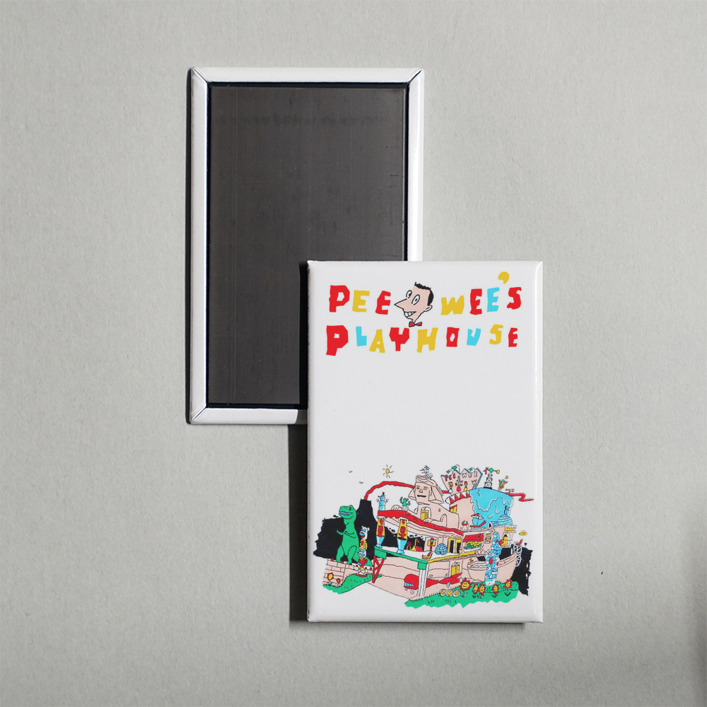 Pee-wee's Playhouse TV Show Fridge Magnet