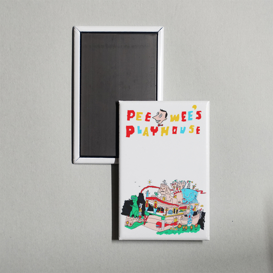 Pee-wee's Playhouse TV Show Fridge Magnet