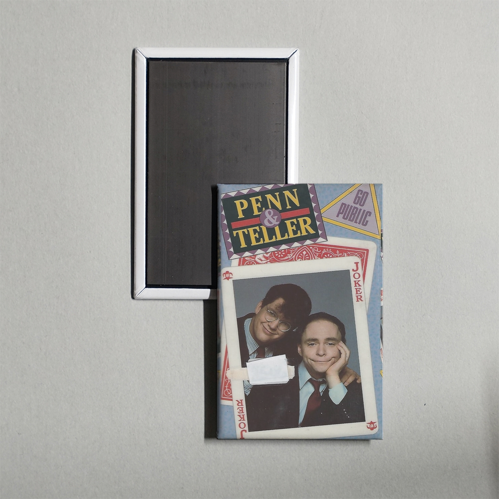 Penn & Teller Go Public Mini Movie Fridge Magnet