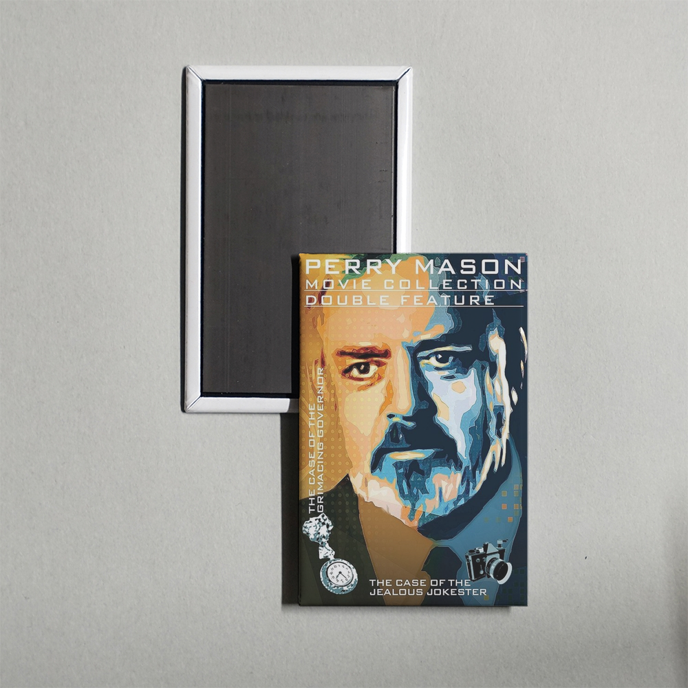 Perry Mason The Case of the Jealous Jokester Mini Movie Fridge Magnet