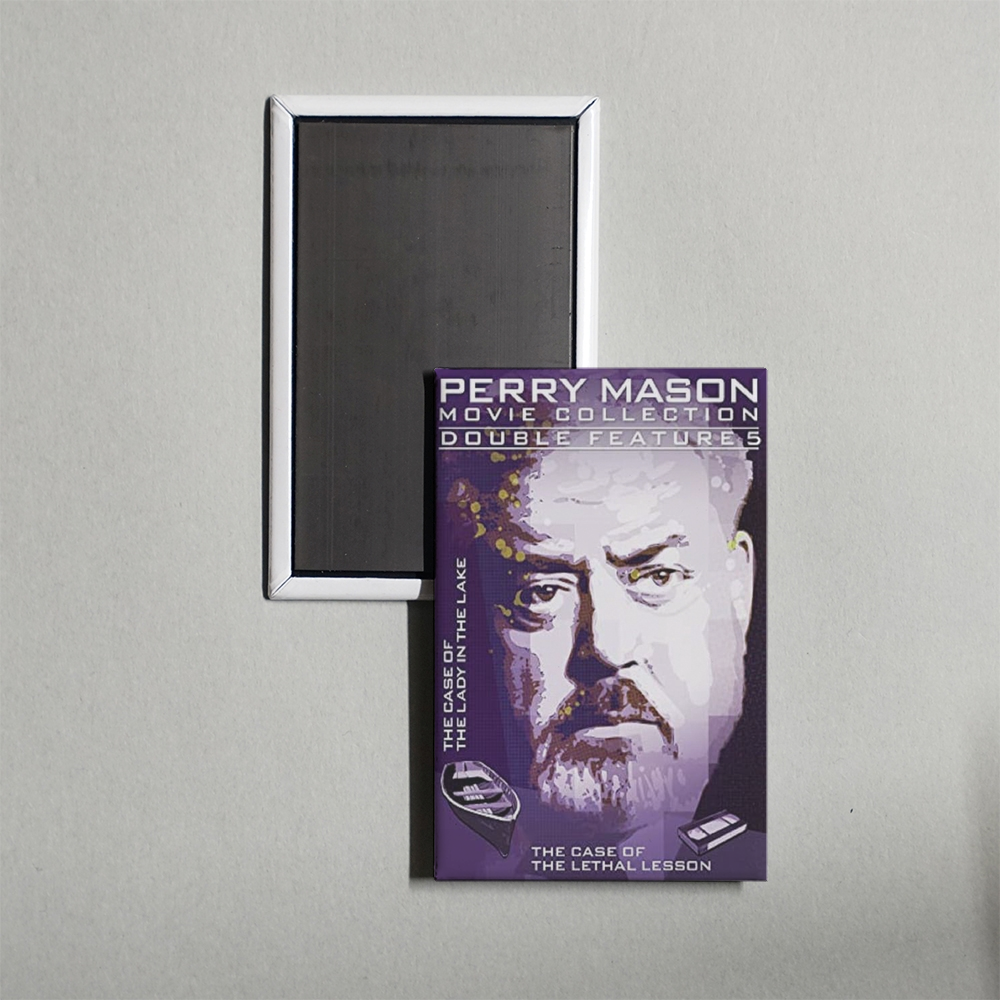 Perry Mason The Case of the Lethal Lesson Mini Movie Fridge Magnet
