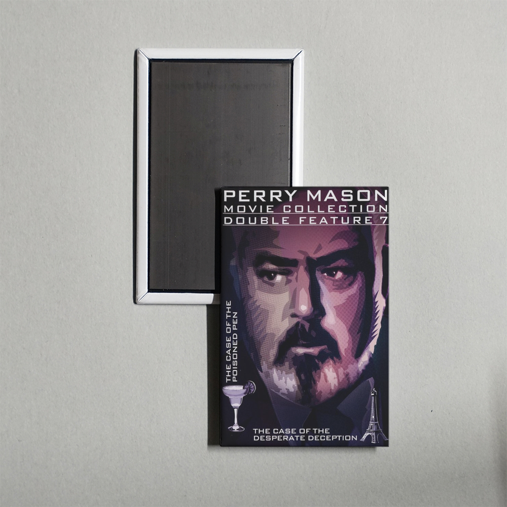 Perry Mason The Case of the Poisoned Pen Mini Movie Fridge Magnet