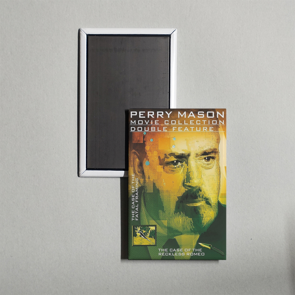 Perry Mason The Case of the Reckless Romeo Mini Movie Fridge Magnet