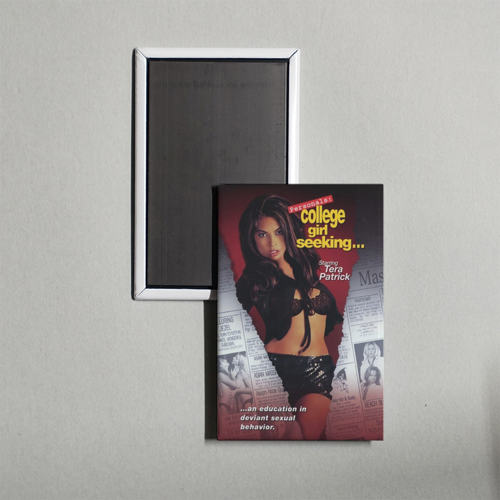 Personals College Girl Seeking... Mini Movie Fridge Magnet