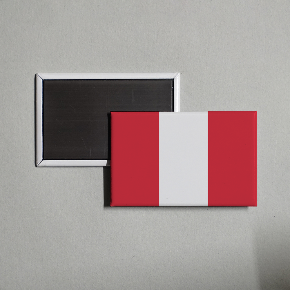 Peru Flag Fridge Magnet